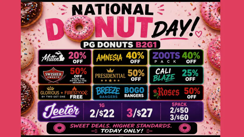 LIGHT EM UP CANNABIS 40GRAM OZ'S & DONUT DAY !!!