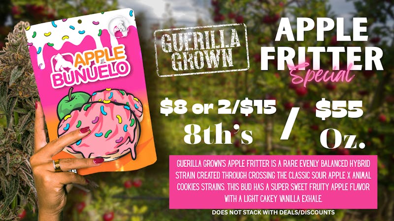 Homegrown : Lansing Apple Fritter | $8/8th & $55/Ounce