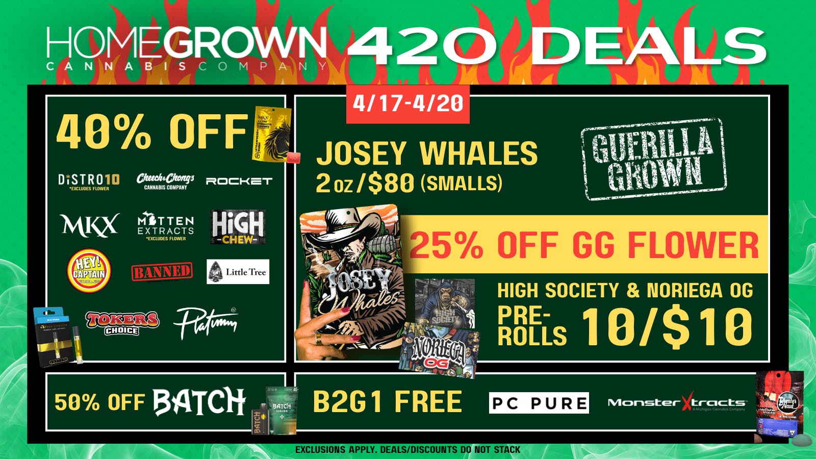 Homegrown : Lansing 420 Deals Start Now!!!