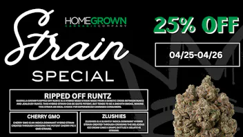 Homegrown : Lansing Strain Special - 25% Off!!