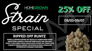 Homegrown : Lansing Strain Special - 25% Off!!