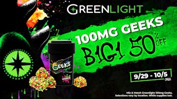 Greenlight - Hayti BOGO 50% Off Greenlight Strawberry Geeks Gummies