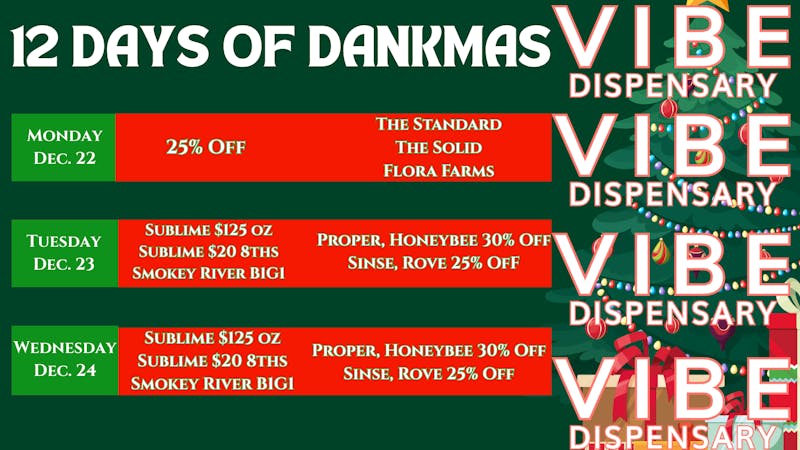 Heya Wellness Park Hills 🎄 12 Days of DANKMAS is HERE! 🎁
