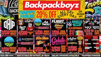 Backpack Boyz - Detroit 2/$50 GOODLYFE OUNCES! FIRST TIME CUSTOMER 30% OFF