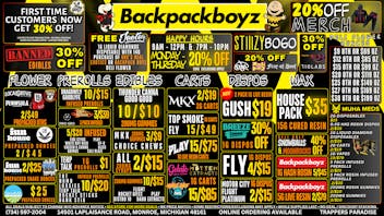 Backpack Boyz Monroe BOGO STIIIZY : 15G $35 HOUSE RESIN