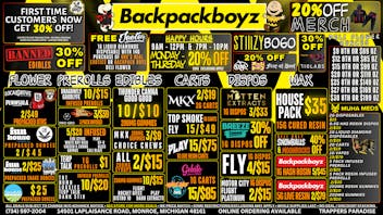 Backpack Boyz Monroe BOGO STIIIZY : 15G $35 HOUSE RESIN