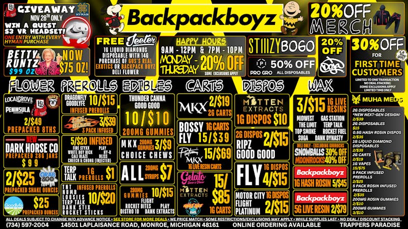 Backpack Boyz Monroe 50% OFF PRO GRO DISPOS : 30% OFF BANNED