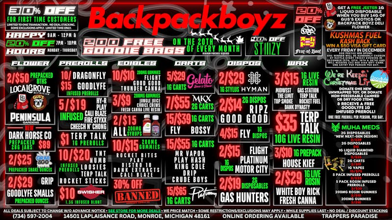 Backpack Boyz Monroe 40% OFF STIIIZY : WIN $50 EVERY FRIDAY IN DECEMBER