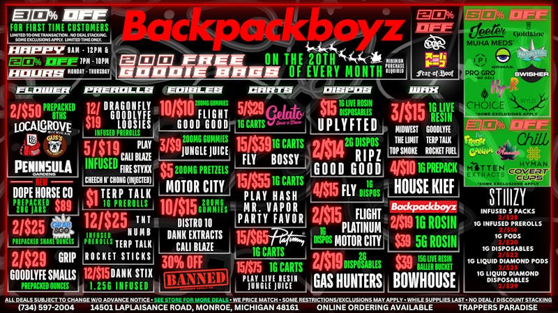 Backpack Boyz Monroe UP 50% OFF THE HOTTEST BRANDS! $99+ BUNDLE DROP!