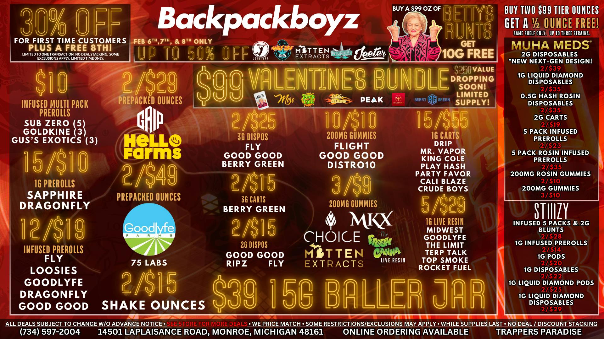 OUT OF STATE WELCOME! NO 24% TAX!