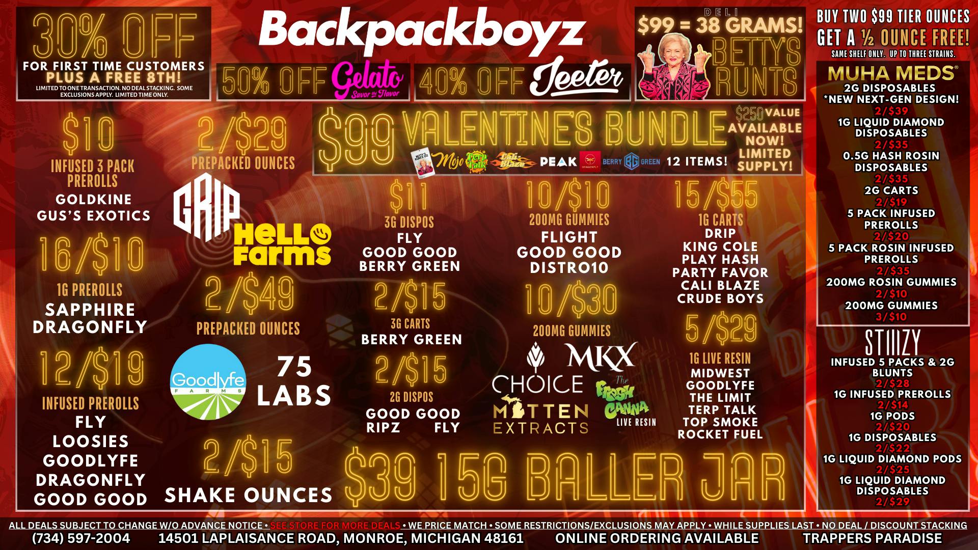 OUT OF STATE WELCOME! NO 24% TAX!