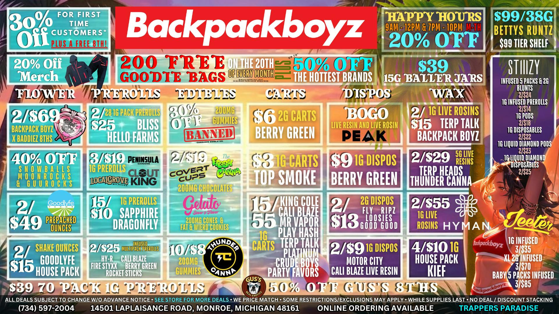 Backpack Boyz Monroe FIRST TIME CUSTOMERS GET 30% OFF + A FREE GIFT!