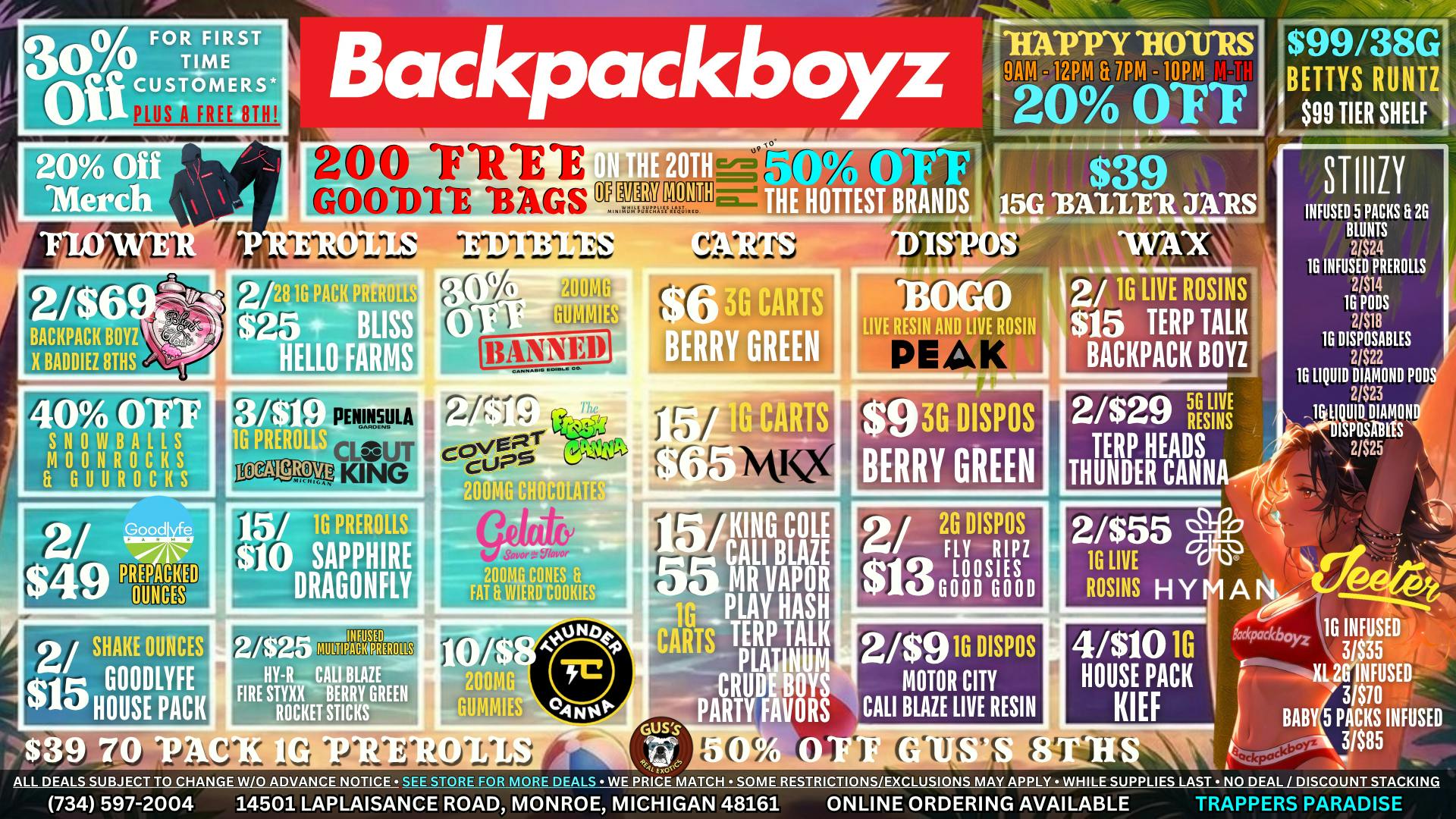 Backpack Boyz Monroe FIRST TIME CUSTOMERS GET 30% OFF + A FREE GIFT!