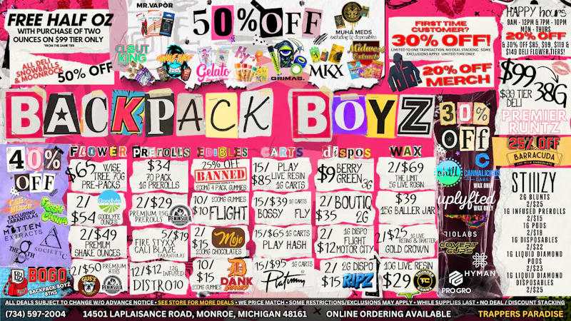 Backpack Boyz Monroe HAPPY OIL WKND! UP TO 50% OFF THE HOTTEST BRANDS!