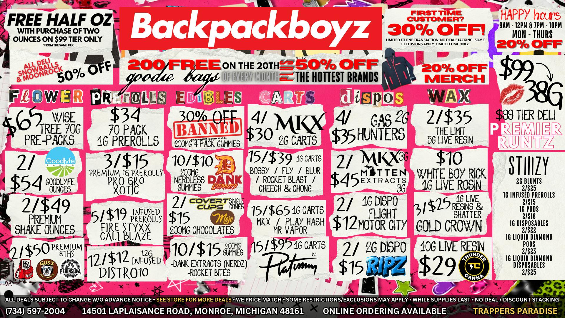 Backpack Boyz Monroe FIRST TIME CUSTOMERS GET 30% OFF + A FREE GIFT!