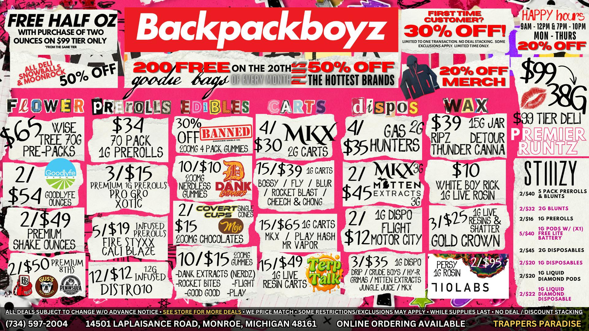Backpack Boyz Monroe FIRST TIME CUSTOMERS GET 30% OFF + A FREE GIFT!
