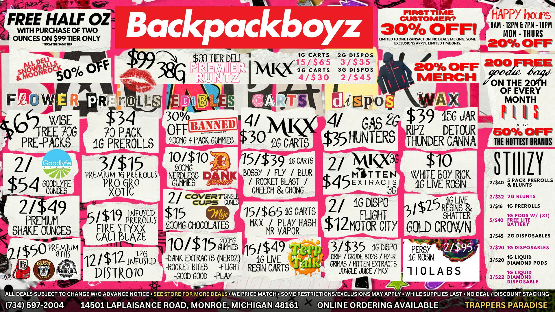 Backpack Boyz Monroe FIRST TIME CUSTOMERS GET 30% OFF + A FREE GIFT!