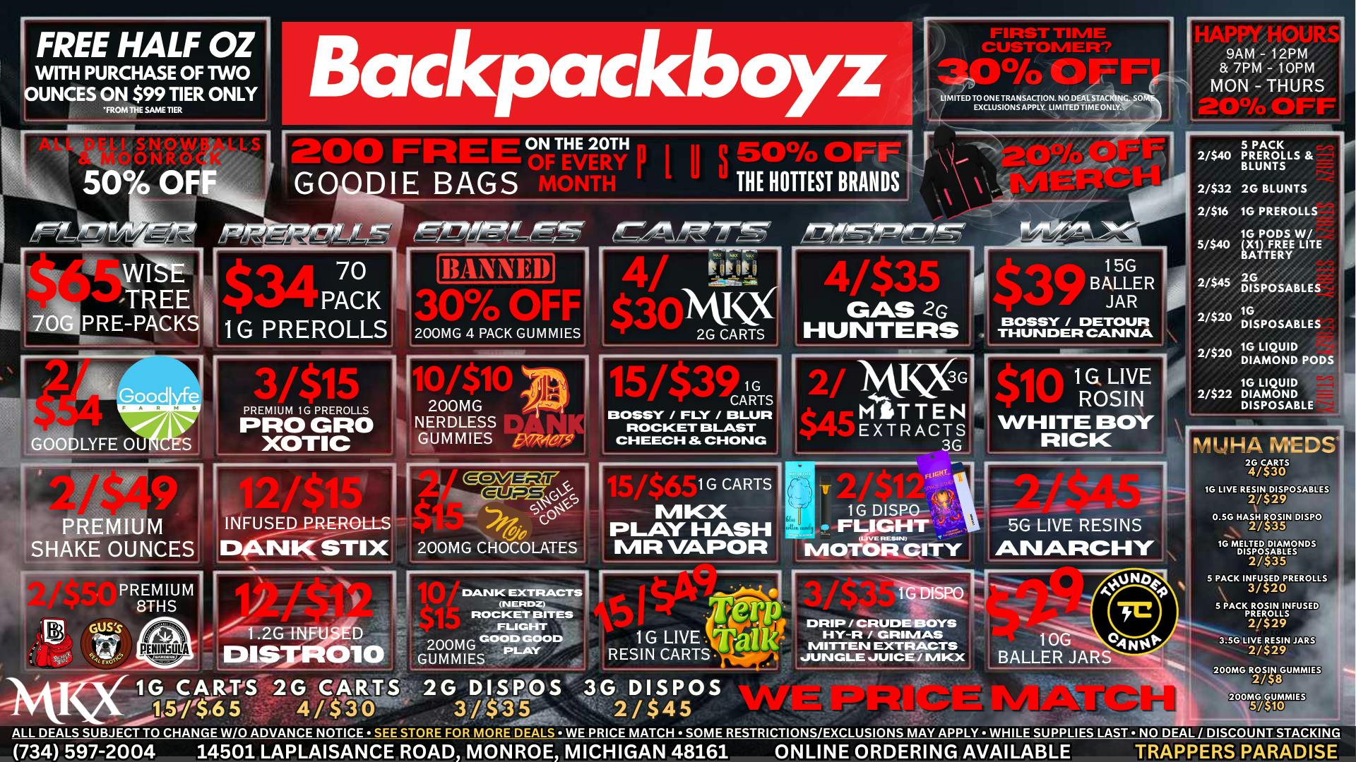 Backpack Boyz Monroe FIRST TIME CUSTOMERS GET 30% OFF + A FREE GIFT!