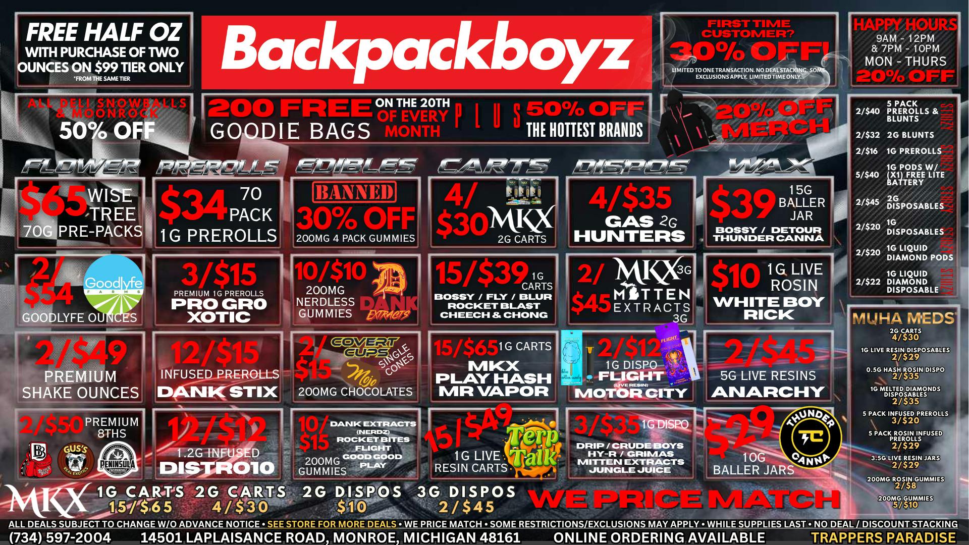 Backpack Boyz Monroe FIRST TIME CUSTOMERS GET 30% OFF + A FREE GIFT!