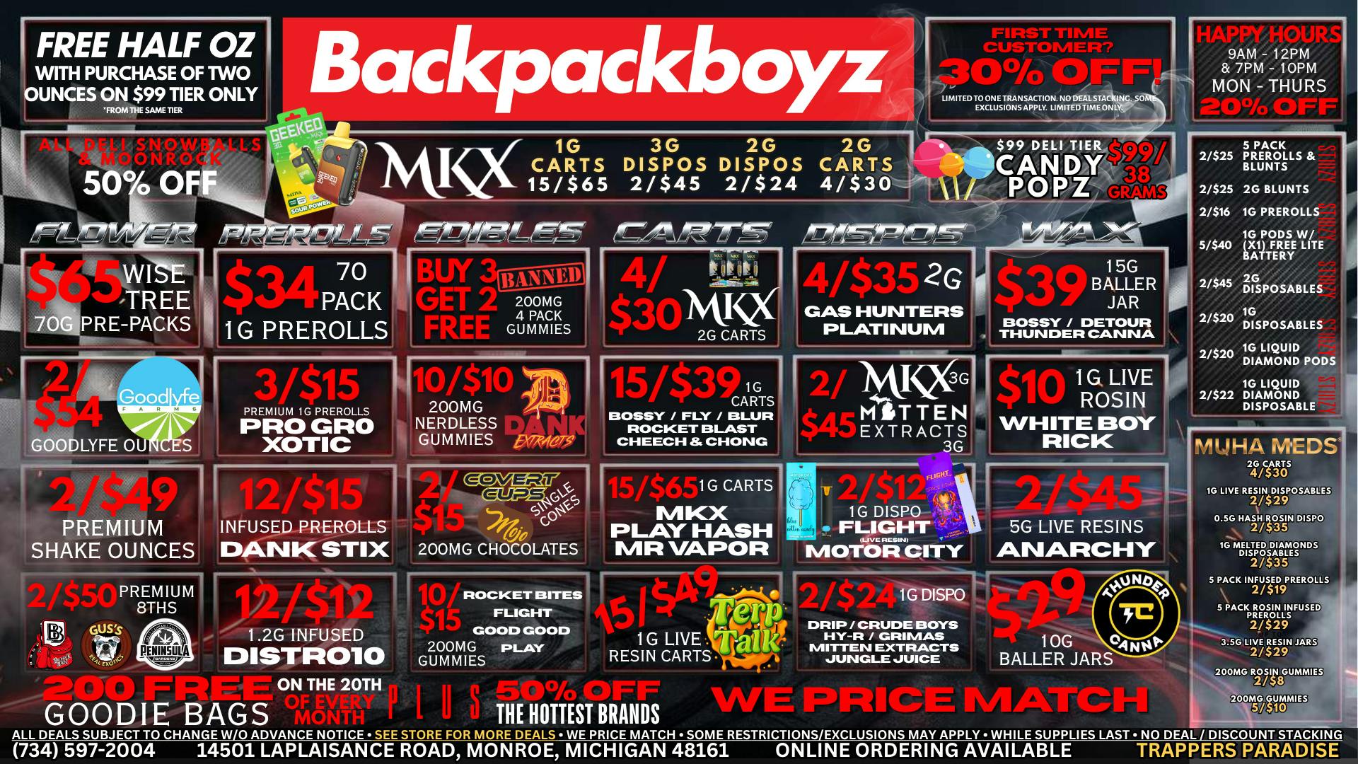 Backpack Boyz Monroe FIRST TIME CUSTOMERS GET 30% OFF + A FREE GIFT!