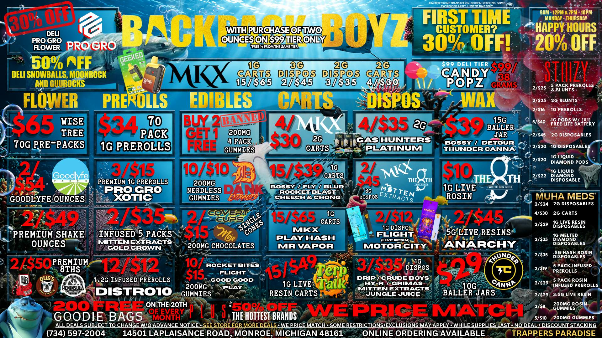 Backpack Boyz Monroe 🦈 FIRST TIME CUSTOMERS GET 30% OFF + A FREE GIFT!