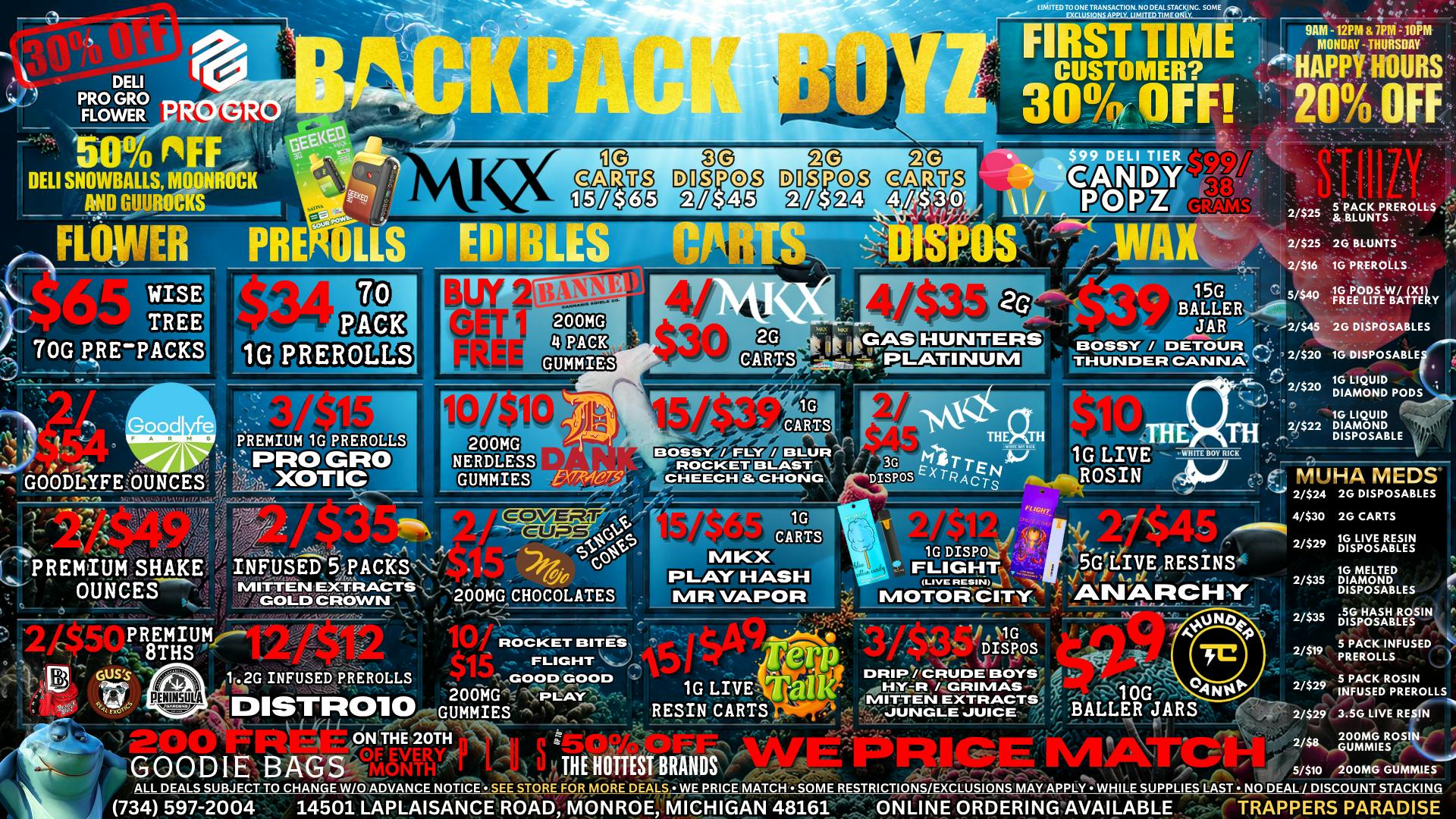 Backpack Boyz Monroe 🦈 FIRST TIME CUSTOMERS GET 30% OFF + A FREE GIFT!