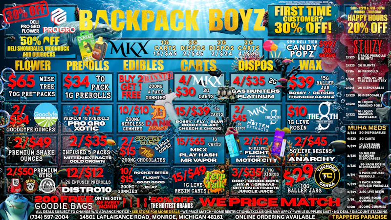 Backpack Boyz Monroe 🦈 FIRST TIME CUSTOMERS GET 30% OFF + A FREE GIFT!