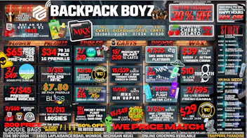 Backpack Boyz Monroe 👽 BLISS 28 PACK PREROLLS $7.50: 10/$8 GUMMIEZ