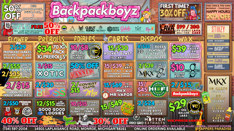 Backpack Boyz Monroe 🫧 UP TO 50% OFF THE HOTTEST BRANDS + DELI DEALS!
