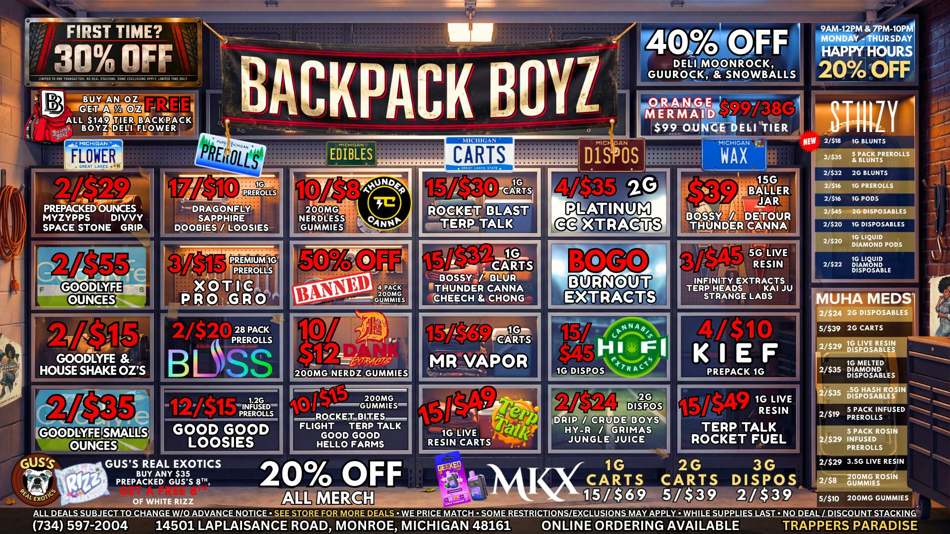 Backpack Boyz Monroe FIRST TIME CUSTOMERS GET 30% OFF + A FREE GIFT!