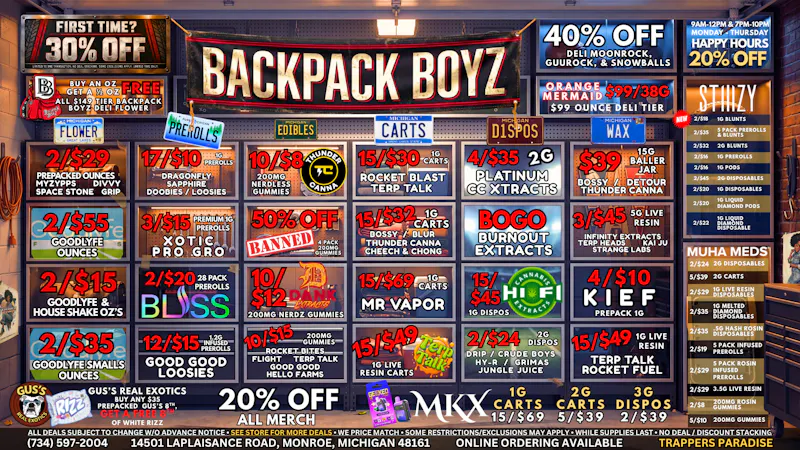 Backpack Boyz Monroe FIRST TIME CUSTOMERS GET 30% OFF + A FREE GIFT!