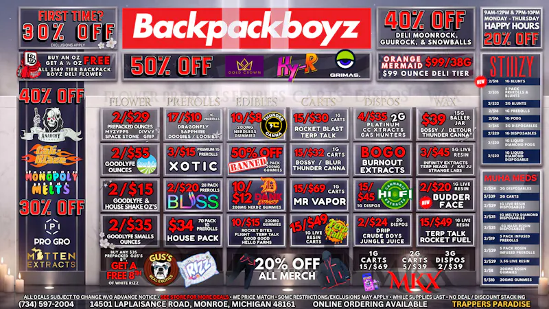 Backpack Boyz Monroe UP TO 50% OFF YOUR FAVORITE BRANDS!