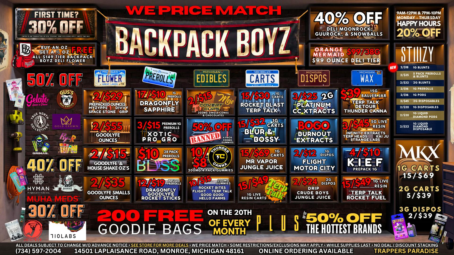 Backpack Boyz Monroe UP TO 50% OFF YOUR FAVORITE BRANDS!