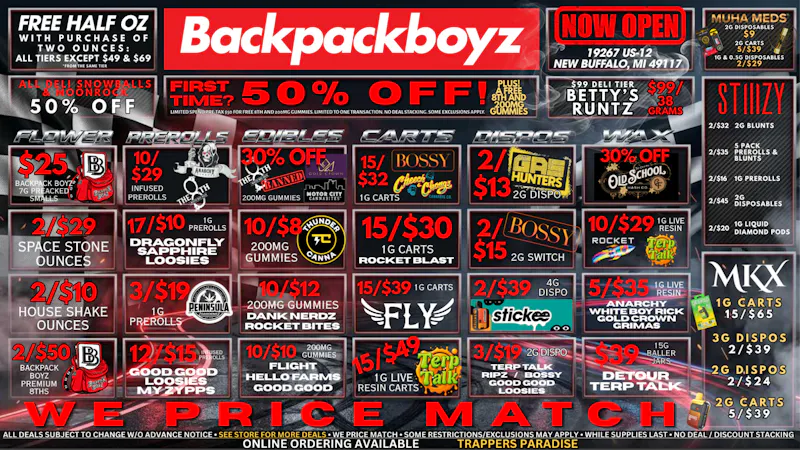 Backpack Boyz FIRST TIME CUSTOMERS GET 50% OFF! PLUS FREE GOODIE