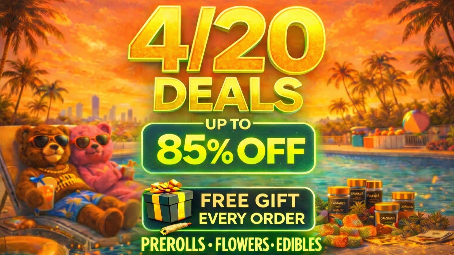 HITS 🚨 4/20 GIFT – UP TO 85% Off + Free Gift 🚨