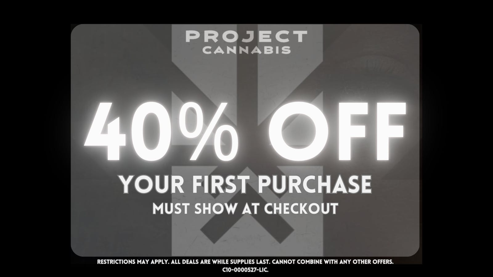 Project Cannabis Soma 40% off First Time Customers!