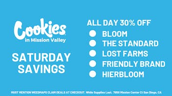 Cookies Mission Valley Get 30% OFF @ Cookies!
