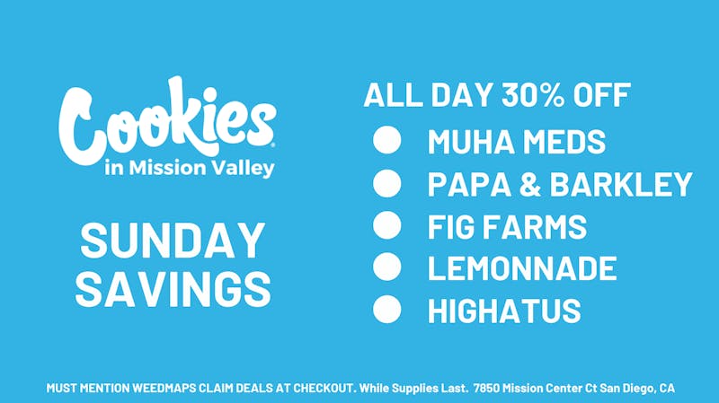Cookies Mission Valley Get 30% OFF @ Cookies!