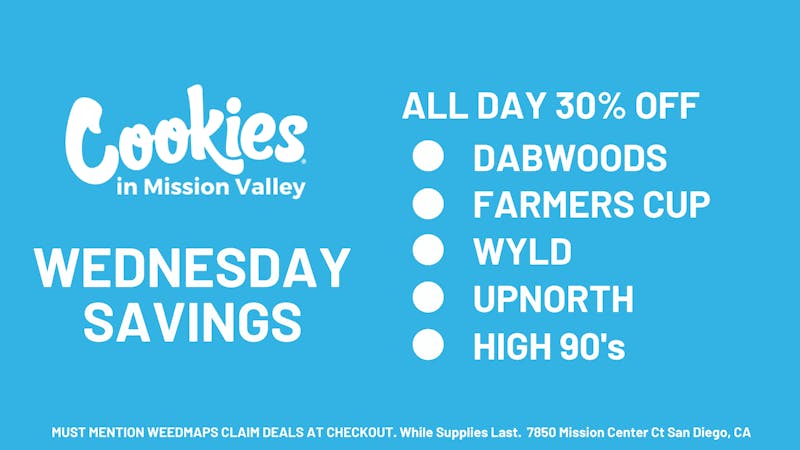 Cookies Mission Valley Get 30% OFF @ Cookies!