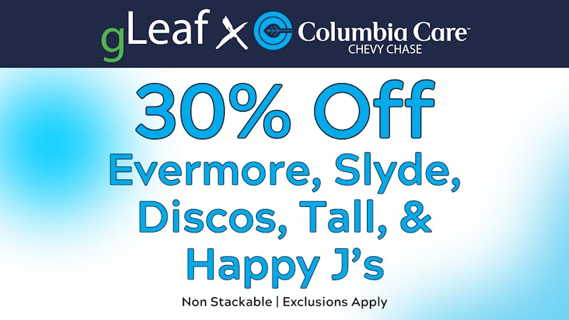 gLeaf - Rockville 30% OFF Evermore, Happy J's & More @ gLeaf!