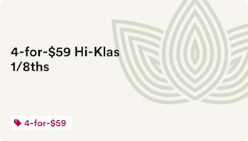 Zen Leaf Arcadia 4-for-$59 Hi-Klas 1/8ths