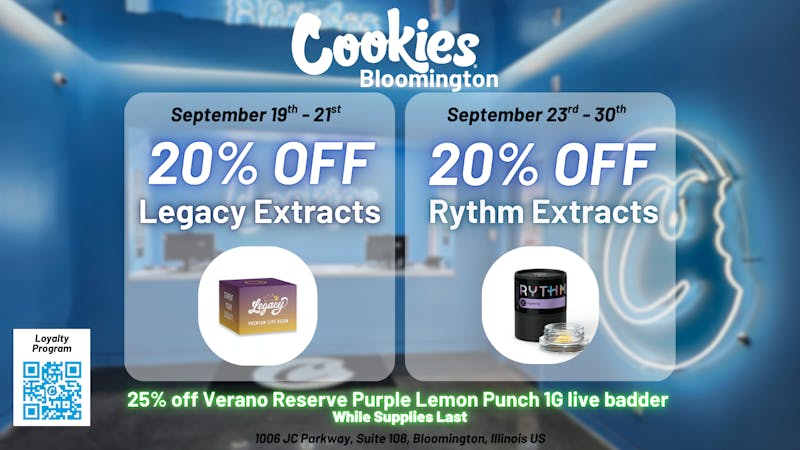 Cookies Bloomington Up to 20% OFF at Cookies!