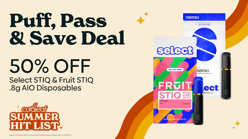 Curaleaf - Western Ave Puff Pass & Save on STIQ