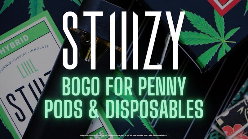Curaleaf Las Vegas Boulevard BOGO for penny STIIIZY pods & disposables