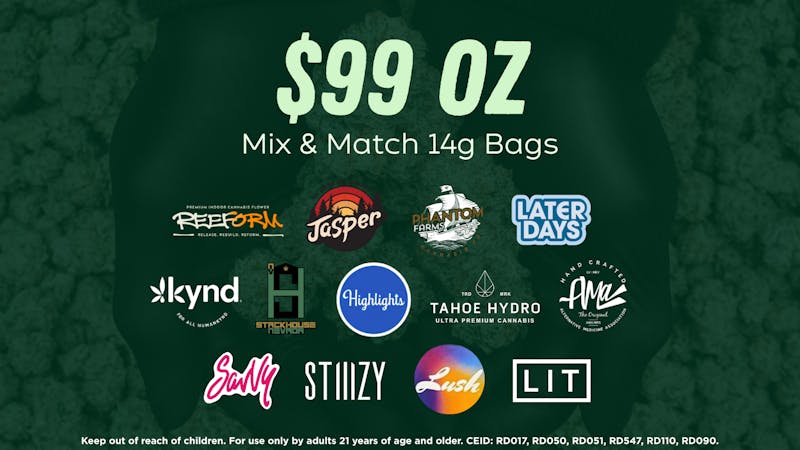 The Dispensary - 2nd St 🔥 Mix, Match, & Maximize: $99 OZ!