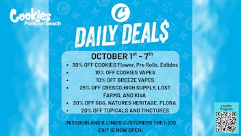 Cookies Pontoon Beach 🔥 WEEK OF DEALS: 30% OFF Cookies, Cresco & MORE!