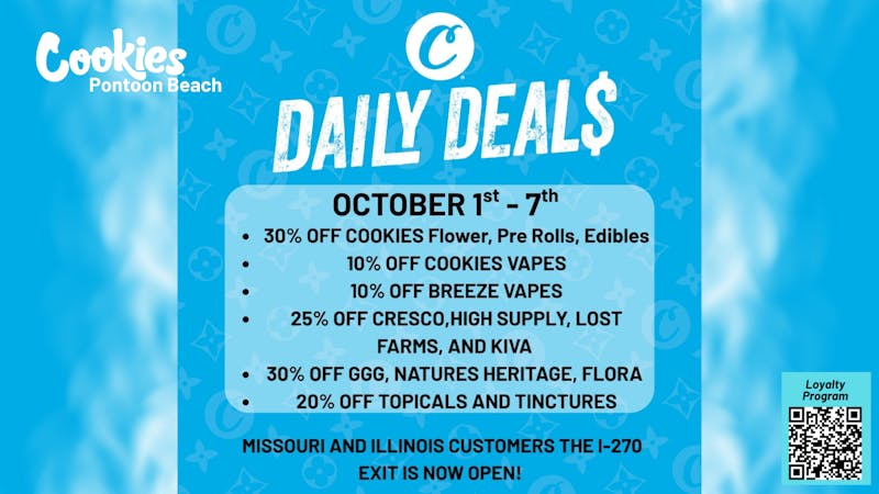 Cookies Pontoon Beach 🔥 WEEK OF DEALS: 30% OFF Cookies, Cresco & MORE!