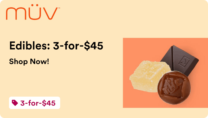 MÜV Dispensary Okeechobee Edibles: 3-for-$45