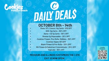 Cookies Pontoon Beach 🔥 WEEK OF DEALS AT COOKIES 🔥