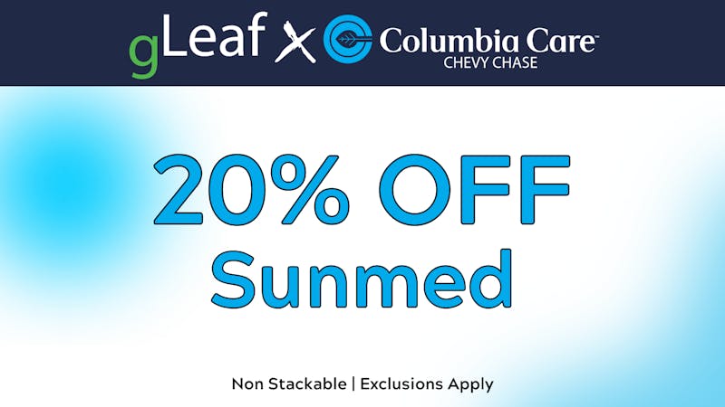gLeaf - Rockville 20% off Sunmed!
